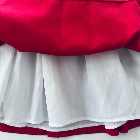 Luli & Me 12 Months Baby Girl Red Hand Smocked Dress Holiday NWT - Picture 4 of 8